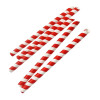 Fiesta Compostable Bubble Tea Straw Red & White 12x210mm (150 Pack)