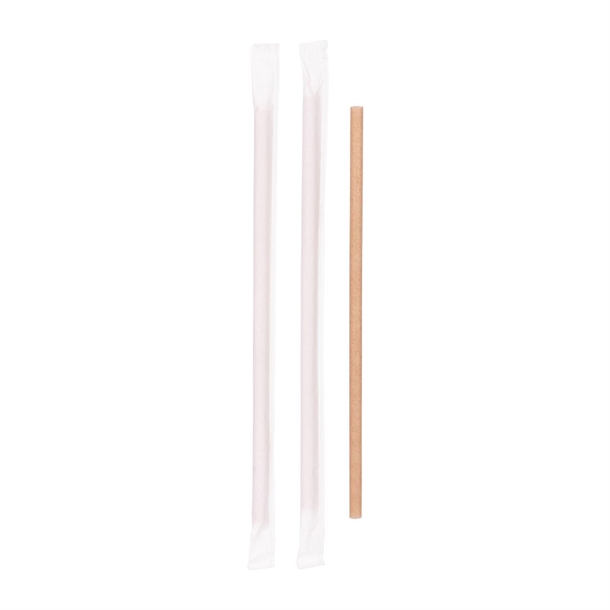 Stroh Sugarcane with PLA Regular Straw Wrapped 200(L) x 6(Ø)mm (10,000 pack)
