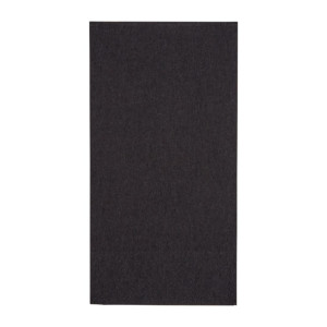 Fiesta Recyclable Dinner Napkin Black 400x400mm 2ply 1/8 Fold (2000 Pack)