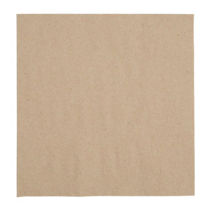 Fiesta Recyclable Recycled Lunch Napkin Kraft 330x330mm 2ply 1/4 Fold (2000 Pack)