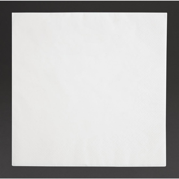 Fiesta Recyclable Dinner Napkin White 400x400mm 3ply 1/4 Fold (1000 Pack)