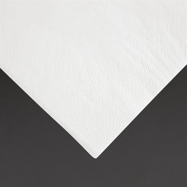 Fiesta Recyclable Dinner Napkin White 400x400mm 3ply 1/4 Fold (1000 Pack)