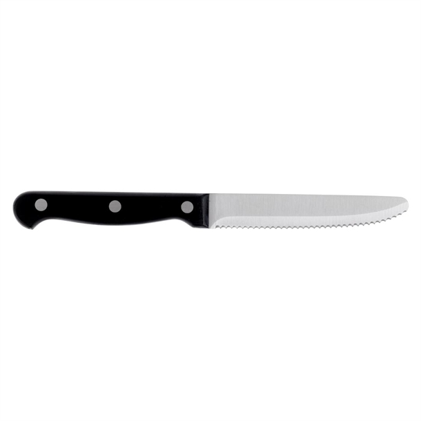 Special Offer Olympia Rounded Steak Knives Black (60 Pack)