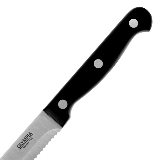 Special Offer Olympia Rounded Steak Knives Black (60 Pack)