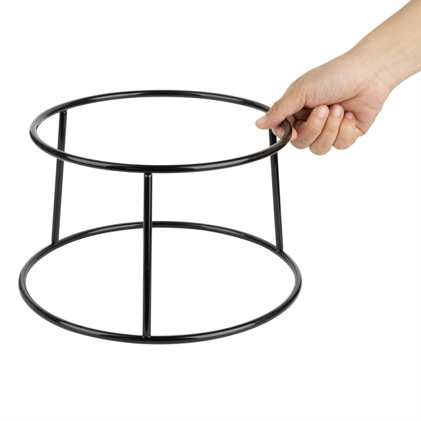 Olympia Non-Slip Riser Round Multi Black Wire 230x260x150mm