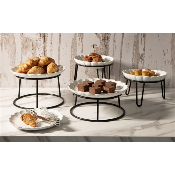 Olympia Non-Slip Riser Round Multi Black Wire 230x260x150mm