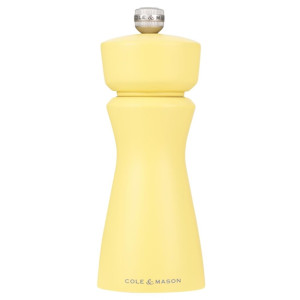 Cole & Mason Kenton Rubberwood Salt & Pepper Mill Turmeric 60x150mm