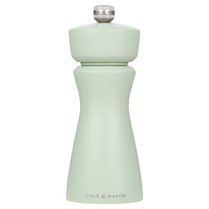 Cole & Mason Kenton Rubberwood Salt & Pepper Mill Sage 60x150mm