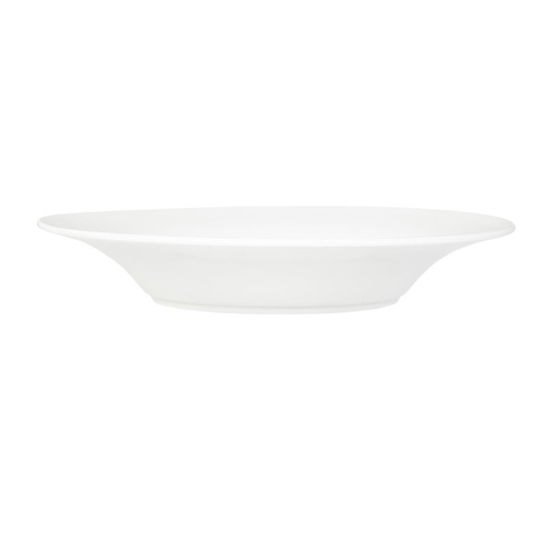 Tablekraft Core Pasta Plate Angled Flare Rim White - 260X43mm (3 Pack)