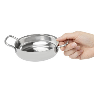 Olympia Table Presentation Double Handle Dish Stainless Steel 125mm