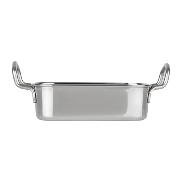 Olympia Table Presentation Rectangular Dish Stainless Steel 140x90mm