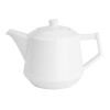 Olympia Whiteware Deco Teapot 820ml (2 Pack)