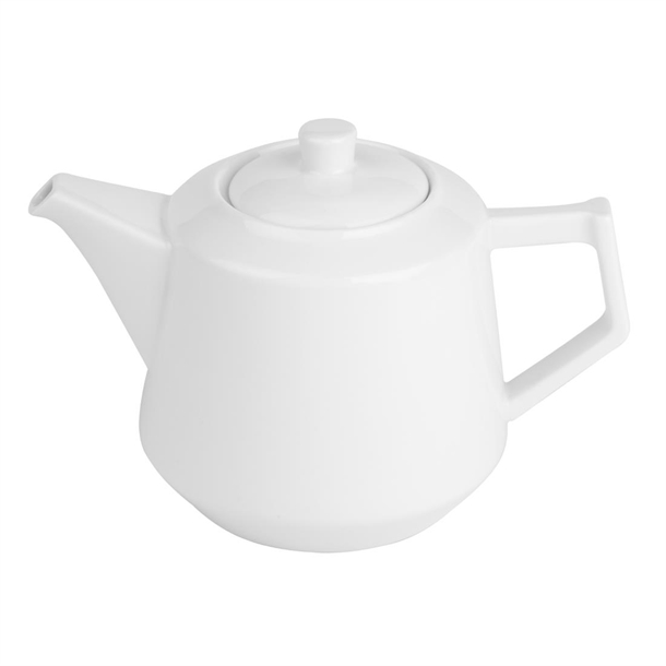 Olympia Whiteware Deco Teapot 820ml (2 Pack)