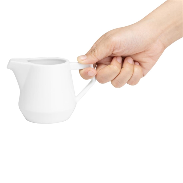 Olympia Whiteware Deco Milk Jugs 200ml (6 Pack)