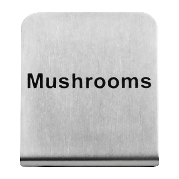 Trenton Vegetarian Buffet Sign Stainless Steel