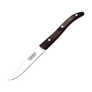 Tramontina Churrasco Steak Knife Micro Serr Narrow Polywood 100mm (Pack 12)