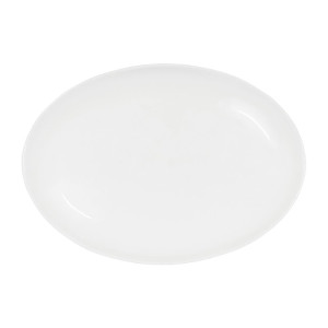Tablekraft Core Platter Oval Coupe Shape White 255x180x23mm (4 Pack)