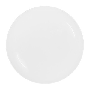 Tablekraft Core Round Plate Coupe Shape White 225mm (6 Pack)