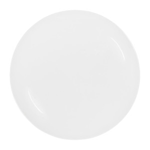 Tablekraft Core Round Plate Coupe Shape White 260mm (4 Pack)