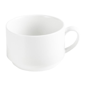 Tablekraft Core Banquet Coffee Stackable Cup White 220ml  (6 Pack)