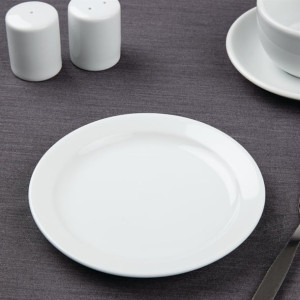 Bulk Buy Olympia Athena Narrow Rimmed Plates 165mm (36 Pack)