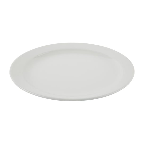 Bulk Buy Olympia Athena Narrow Rimmed Plates 255mm (36 Pack)