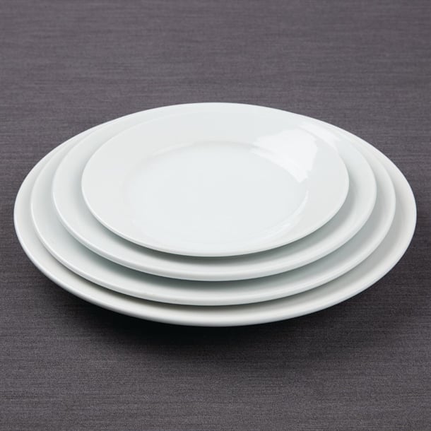 Olympia Athena Wide Rimmed Plates 254mm (12 Pack)