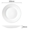 Olympia Athena Wide Rimmed Plates 254mm (12 Pack)