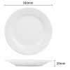 Olympia Athena Wide Rimmed Plates 165mm (12 Pack)