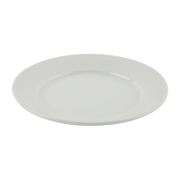 Olympia Athena Wide Rimmed Plates 203mm (12 Pack)