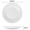 Olympia Athena Wide Rimmed Plates 203mm (12 Pack)