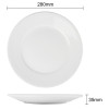Olympia Athena Wide Rimmed Plates 280mm (6 Pack)