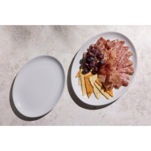 Olympia Athena Oval Coupe Plates (6 Pack)