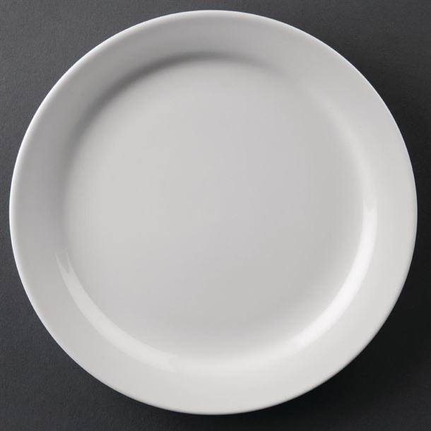 Olympia Athena Narrow Rimm (12 Pack)ed Plates 165mm (12 Pack)