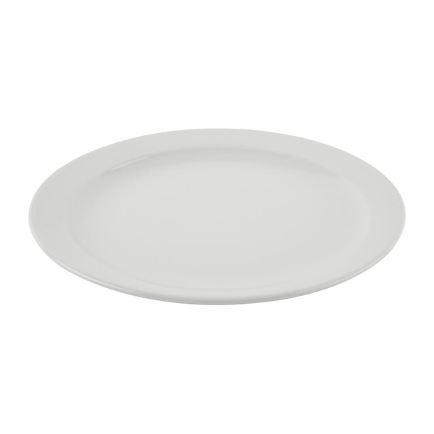 Olympia Athena Narrow Rimmed Plates 255mm (12 Pack)