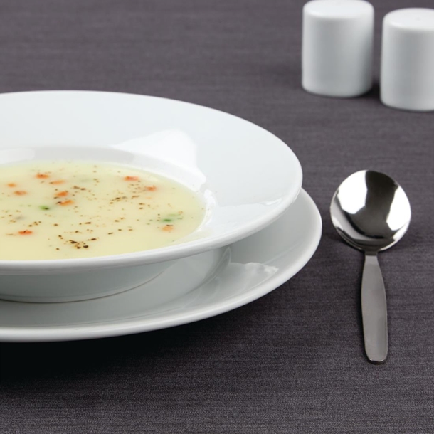 Olympia Athena Rimmed Soup Bowls (6 Pack)