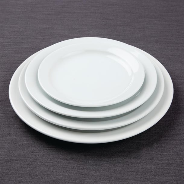 Olympia Athena Narrow Rimmed Plates 284mm (6 Pack)