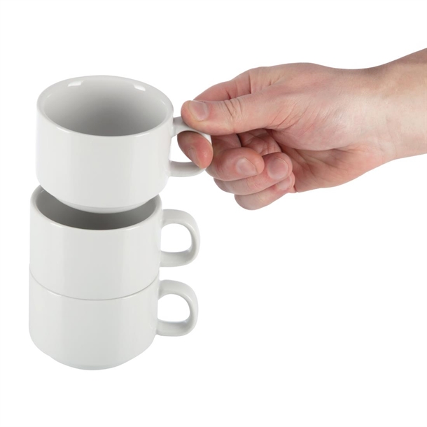 Olympia Athena Stacking Cups 200ml (24 Pack)