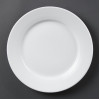 Olympia Whiteware Wide Rimmed Plates 250mm (12 Pack)