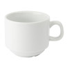 Olympia Whiteware Stacking Tea Cups 7oz 200ml (12 Pack)