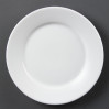 Olympia Whiteware Wide Rimmed Plates 230mm (12 Pack)