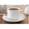 Olympia Whiteware Stacking Tea Cups 7oz 200ml (12 Pack)