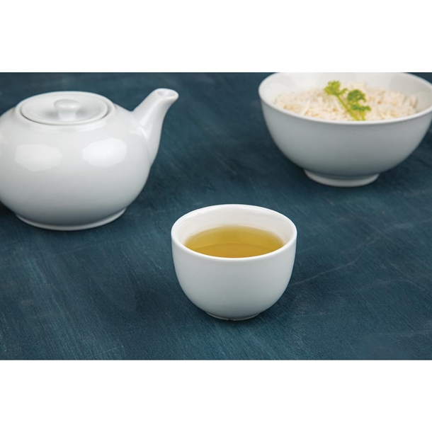 Olympia Whiteware Chinese Tea Cups (12 Pack)