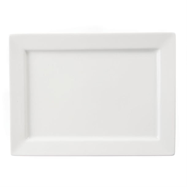 Olympia Wide Rim Rectangular Platter 400 x 295mm