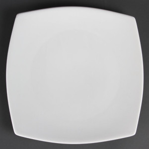 Olympia Whiteware Rounded Square Plates 270mm (6 Pack)