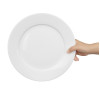 Olympia Whiteware Wide Rimmed Plates 280mm (6 Pack)