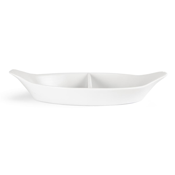 Olympia Divided Oval Eared Dishes 290 x 160mm (6 Pack)