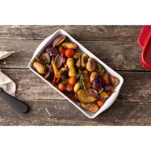 Olympia Whiteware Oblong Roasting Dishes 305 x 163mm (6 Pack)