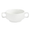 Olympia Whiteware Soup Bowls With Handles 400ml (6 Pack)