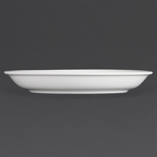 Olympia Whiteware Cappuccino Saucers (12 Pack)
